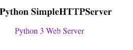 Python SimpleHTTPServer Tutorial With Example | HTTP request Handler