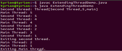 Extending Thread in Java