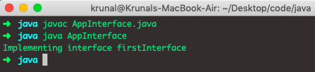 Java Interface Example