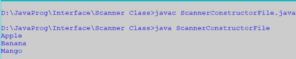 Scanner in Java