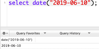 DATE() in SQL