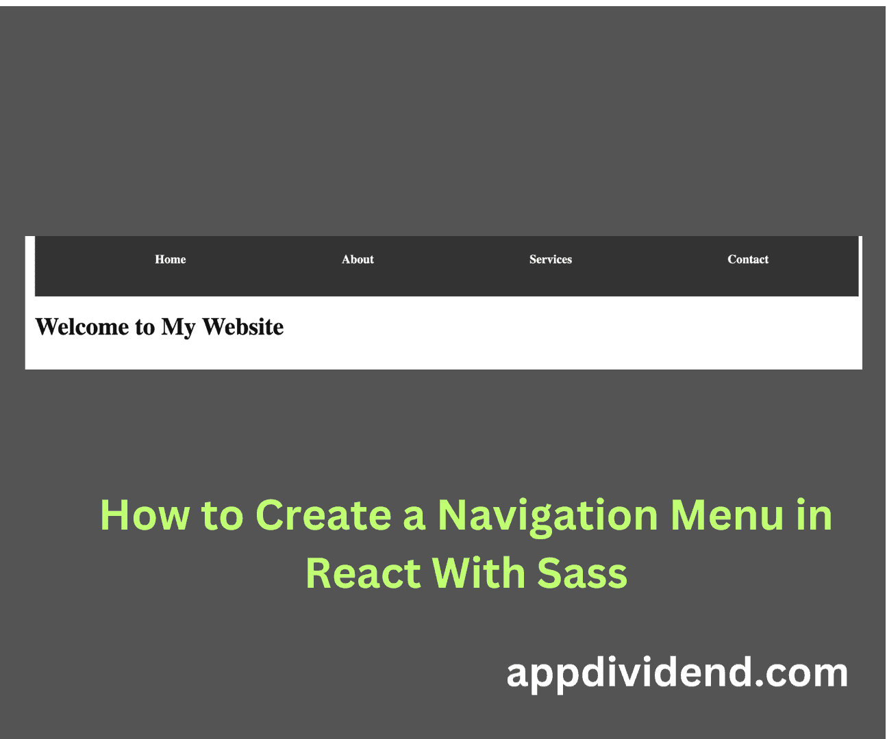 How to Create a Navigation Menu in React With Sass