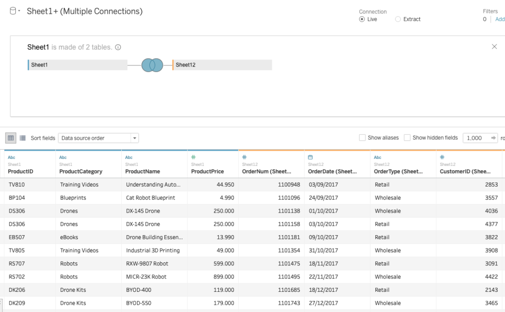 How To Join Data In Tableau 2020.2 | Joins In Tableau | LaptrinhX