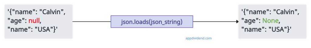 Visual Representation of Handle JSON NULL in Python