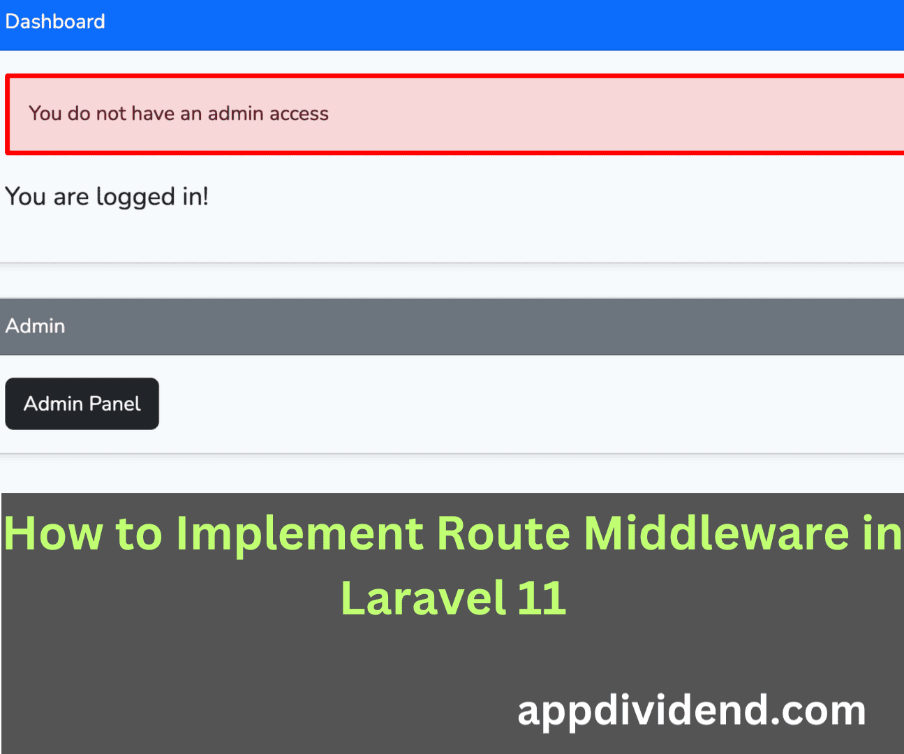 How to Implement Route Middleware in Laravel 11