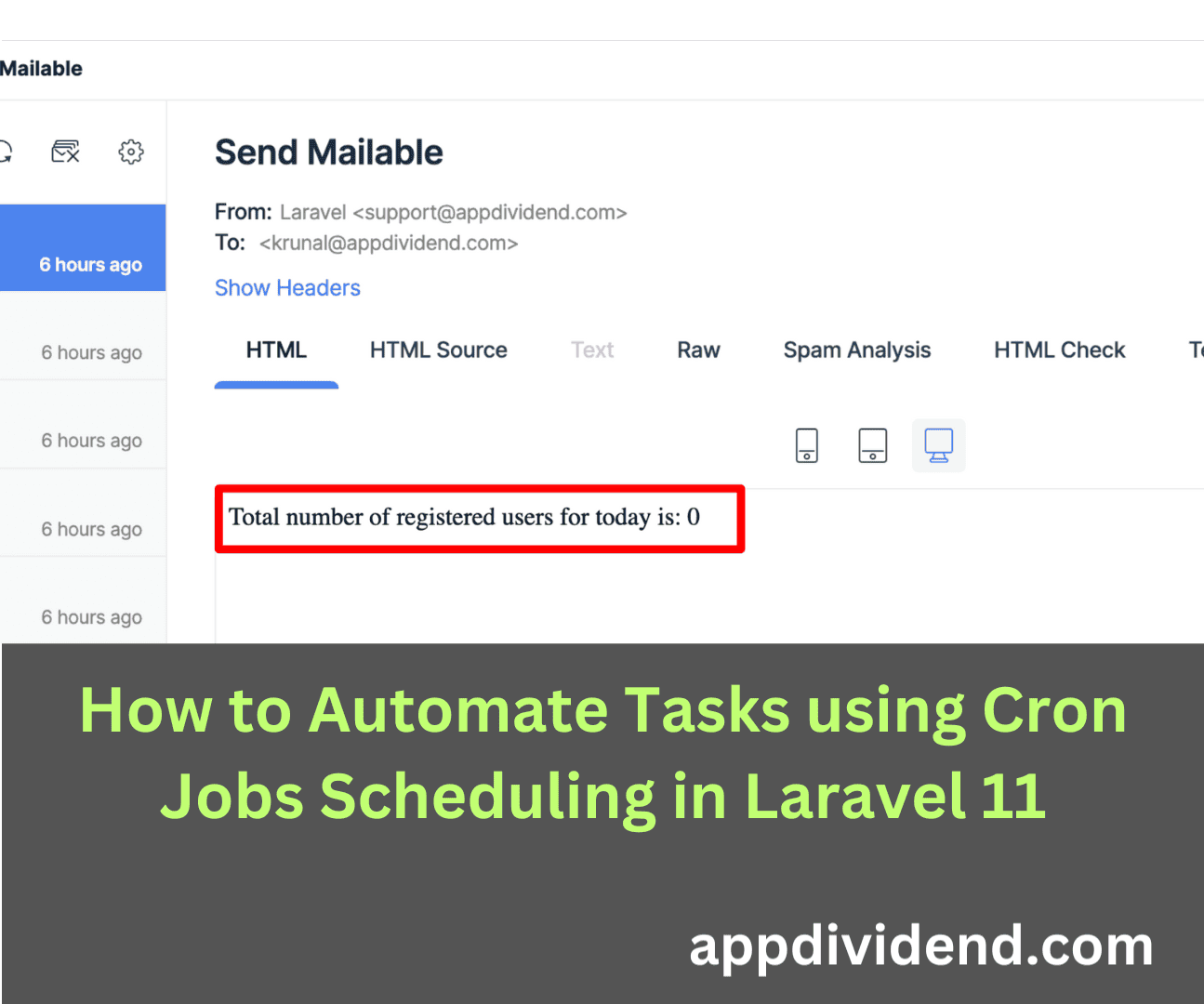 How to Automate Tasks using Cron Jobs Scheduling in Laravel 11