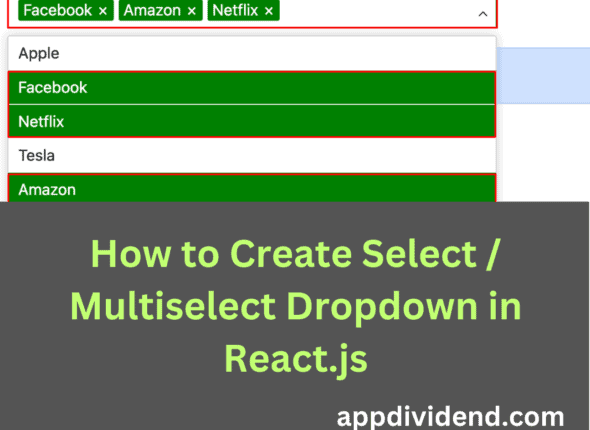 How to Create Select Multiselect Dropdown in React.js 18.2