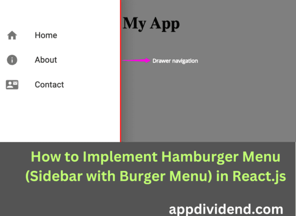 How to Implement Hamburger Menu (Sidebar with Burger Menu) in React.js