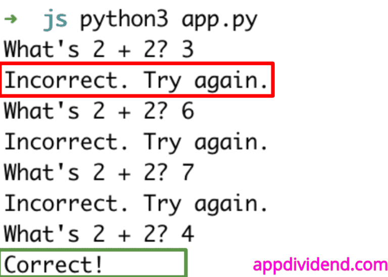 Python While Not Success While Not in Python