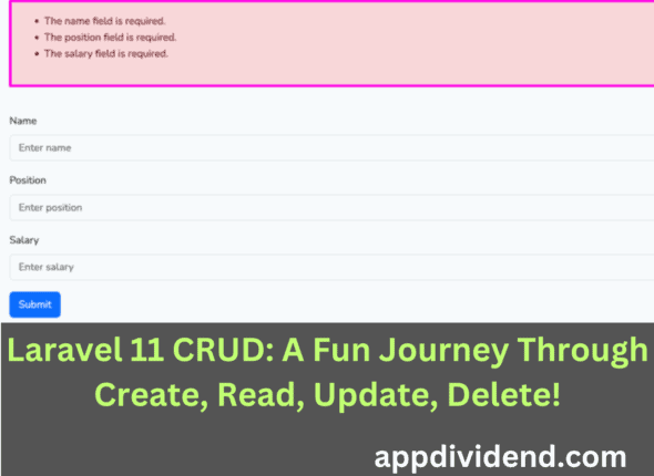 Laravel 11 CRUD: A Fun Journey Through Create, Read, Update, Delete!