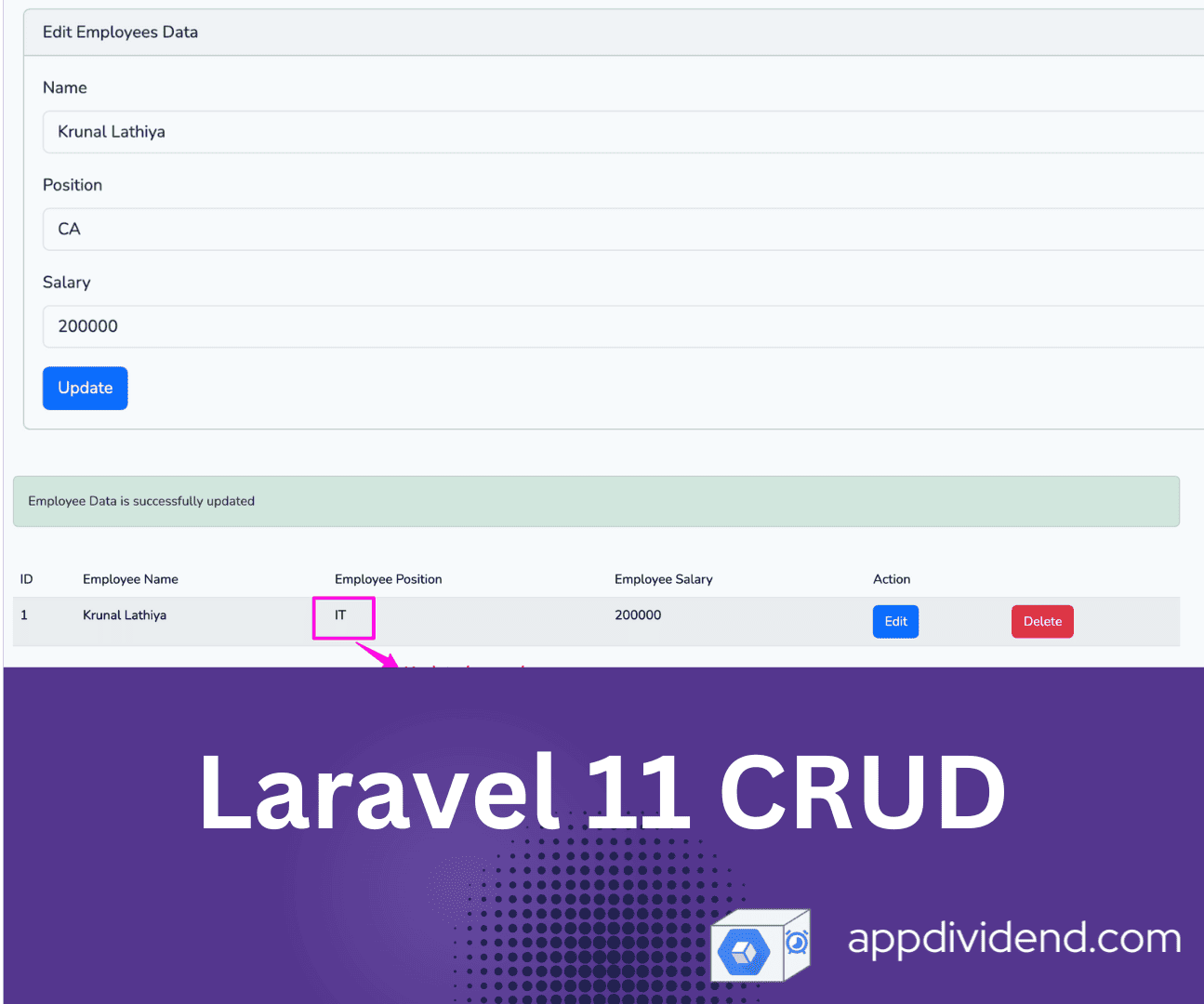 Laravel 11 CRUD Application
