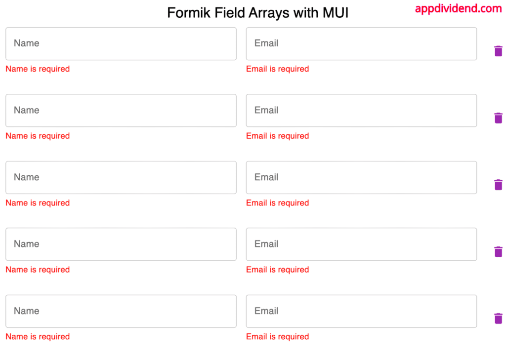 How To Create Dynamic Form Fields In React With Formik And Mui 5585