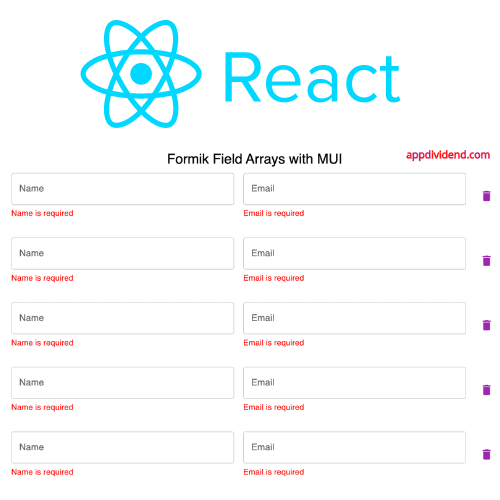 How to Create Dynamic Form Fields in React with Formik and MUI