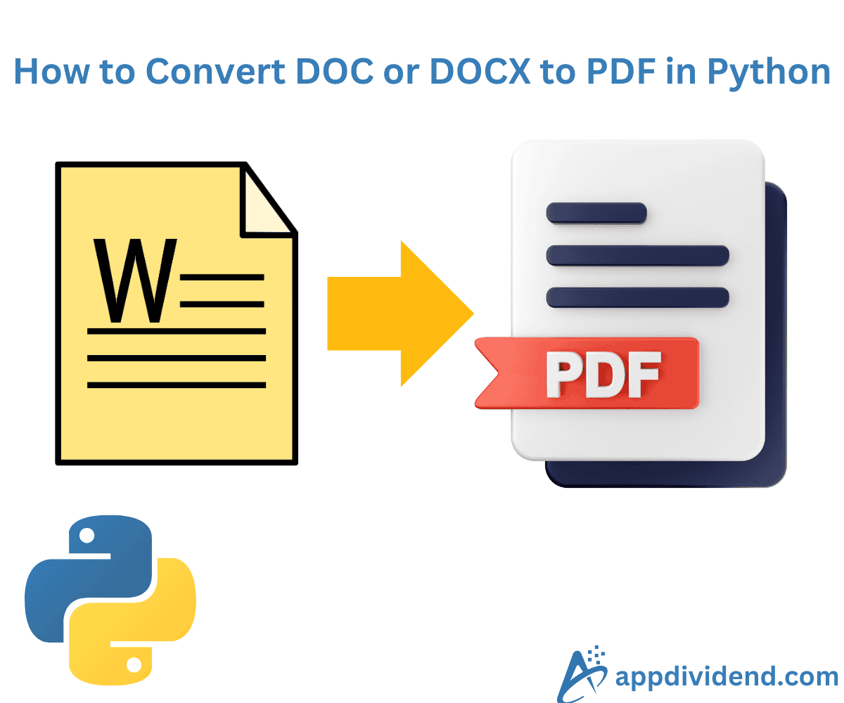 How to Convert DOC or DOCX to PDF in Python