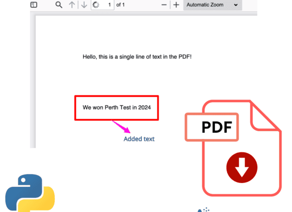 Efficient Way to Add Text to Existing PDF in Python