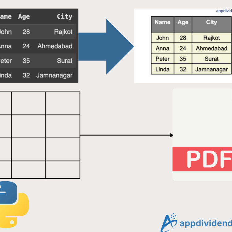 Exporting Pandas DataFrame into a PDF File in Python