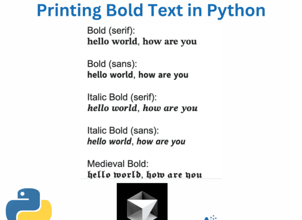 Printing bold text in Python