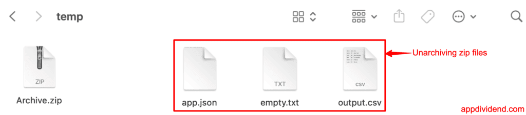 Unzipping using shutil.unpack_archive() method