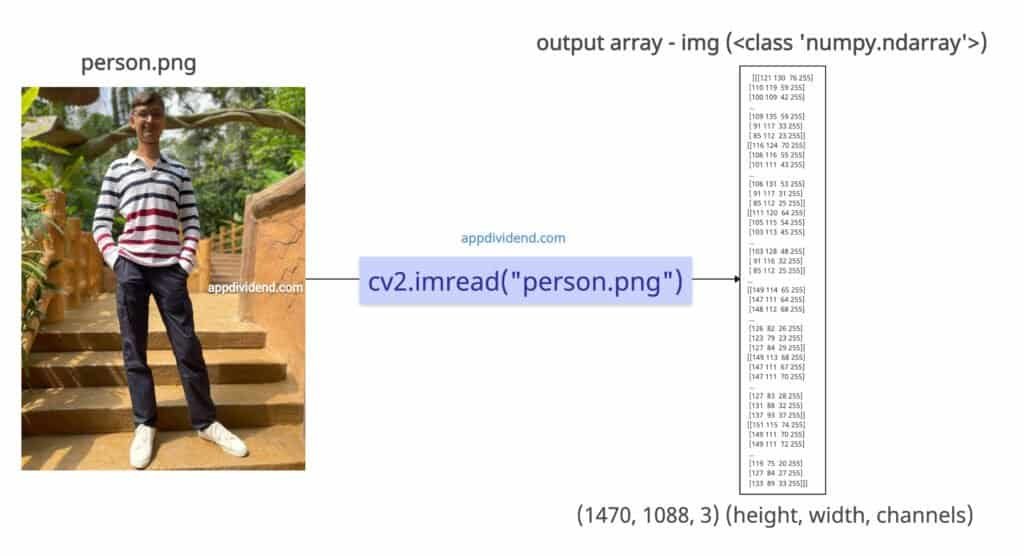 Converting an Image to Numpy Array using Using OpenCV